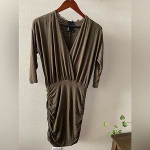 Anthropologie Dolan T-Shirt Dress - Ruched Sides